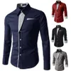 Herrenhemden Camisa Masculina Langarmhemd Männer Koreanisches Slim Design Formal Casual Male Dress Shirt Größe M-3XL255g