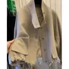 Moletons masculinos moletom streetwear primavera mulheres cordão bomber jaqueta casual trench coat para mulheres botão colarinho solto básico 230914