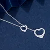 Pendant Necklaces Womens Love Necklaces Designer Jewelry for Women Double Hearts Necklace Complete Brand as Wedding Christmas Gift T Home CNS7