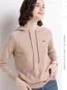 여자 스웨터 여성 긴 슬리브 후드 후드 니트 한국 양모 스웨터 풀버 jumprt 의류 여성 따뜻한 탑 캐주얼 재킷