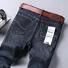 Mens Jeans Business Casual Strain Stretch Moda Klasik Mavi İş Denim Pantolon Erkek Wthinlee Marka Giyim Boyutu 2840 230915