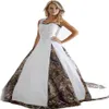 2017 Abiti da sposa mimetici con applicazioni di ballo abito lungo Camo Wedding Party Dress Abiti da sposa in Stcok WD1013257y