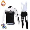 Autres vêtements Ensembles de maillot de cyclisme Hiver polaire thermique Vêtements de cyclisme hommes Jersey costume vélo de plein air VTT vêtements Bib Pantalon ensemble ropa ciclismo hombre 230114 x0915