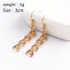 Dangle Chandelier SG Gold DNA Earrings 분자 여성 소녀 선물 패션 Brincos Jewelry325V