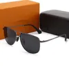 Nieuwe luxe ovale zonnebril voor heren designer zomertinten gepolariseerde brillen zwarte vintage oversized zonnebril voor dames mannelijke zonnebril met doos LY806665