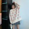Women's Sweaters Sweet Embroidered Knitted Sweater For Women Autumn 2023 Loose Casual Mohair Pullovers Thick Fashion Vintage 28788