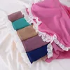 Schals Einfarbig Frauen Quadrat Chiffon Schal Hijabs Muslim Islamischen Kopf Wrap Turban Schal Gesicht Schleier 115 cm 115 cm 230914