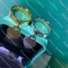 Klassisk par ringdesigner Love Ring Luxury Gold Engagement Rings for Women Lovers årsdag julklapp