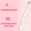 Electric toothbrush 3D sonic rotation rechargeable visible pressure sensor Gum Care Smart timer with travel case x0804