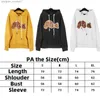 Herren Hoodies Sweatshirts Designer Herren Hoodie Paar Locker sitzendes Mode Sweatshirt PA Zip upHoodie Bear Print Street Hip Hop Hoodies L230915