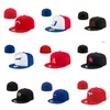 Chapeaux ajustés Snapbacks chapeau casquettes de basket-ball réglables toutes les équipes Logo unisexe adulte visière plate pour hommes femmes taille entièrement fermée 7-8