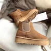 Dames F23 Neumel Platform 1C1helsea laarzen schoenen Kastanje zwart chelsea Designer platte sneeuwlaars winter comfprt dameslaars putdoor sneakers US4-US12 Nieuwe collectie