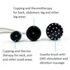 2 in 1 Electric Body Cupping Pain Relief Health Care Vacuum Scraping Suction EMS Meridian Guasha Brush Back Vibration Massage Body Neck Relax