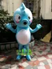 Costume de Mascotte hippocampe hippocampe bleu, personnage de dessin animé, taille adulte, noël pour fête d'halloween