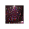 Effets LED Couleurs changeantes Dj Stage Lights Effet magique Disco Strobe Ball Light avec télécommande Mp3 Play Xmas Party Rotating Spot Dhi0A