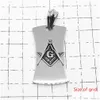 Pendant Necklaces High Quality Polished Shiny Polishing Stainless Steel Masonic Mason Sier Pendants Necklace Jewelry Drop Delivery Dh0D1