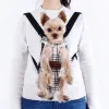 Mode Haustier Hund Träger Rucksack Regenbogen Gitter Camouflage Outdoor Reise Produkte Atmungsaktive Schulter Griff Taschen für Kleine Hunde Katzen ZZ