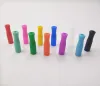 Punte in silicone di serie da 11 colori per cannucce in acciaio inossidabile Tubi di copertura per la prevenzione delle collisioni dei denti ZZ