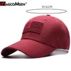 Magcomsen Tactical Baseball Cap Men Summer USA Flag Sun Protective Snapback Cap Casual Golf Baseball Caps Army Hat Men280p