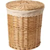 Wicker dirty basket hamper frame storage box pot shop weaving clothes T200224213S