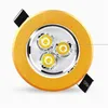 LED LED LED DOWNLIGHT 9W مصباح سقف قابلين للذات AC85-265V أبيض دافئ أبيض LED أسفل مصباح الألومنيوم بالوعة الحارة مصباح LED L259D