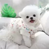 Vestuário para cães com flores doces coletes inverno algodão roupas para animais de estimação para cães pequenos casacos filhote de cachorro jaqueta yorkshire terrier roupas chihuahua gato