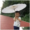 Parasol paszole ślubne białe papiery kosmetyki chińskie mini rzemieślnicze parasol średnica 60 cm upuszczona dostawa domu ogród gospodarstwa domowego sundr dhwxc
