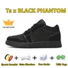 1 1s lage kinderschoen Athletic Basketbalschoenen jongens lage sneaker Reverse Dark Mocha fragment Zwart Phantom Olive baby jeugd kinderen jongen meisje Atletische sport sneakers