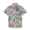 NOWOŚĆ 2023 MENS SAMY PROJEKTY MOSIE BAROCCOFLAGE HAWAII Kwiatowy nadruk swobodna koszula Mężczyźni Slim Fit Short Sleeve Beach Clothin2377