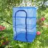 Hangers Drying Rack Net Square 4 Layer Dryer Mesh Hanging For Tea Dehydrator Blue 66X35X35cm