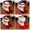 Coprisedili per WC Forniture per decorazioni natalizie Copriwater creativo per pupazzo di neve con Babbo Natale e alce Accessori per il bagno