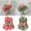 Vêtements pour chiens Automne Hiver Vêtements pour animaux de compagnie Jupe courte en peluche Solide Petite robe de taille moyenne Mignon Chiot Gilet Princesse Chihuahua 2023