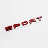 3D Plastic Black Red Spor Letters Autobiography Sport Carr Emblem Badge Trunk Sticker för Land Range Rover Car Assessoires294V