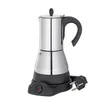 6 xícaras de café conjuntos de café elétrico geyser moka máquina de café expresso pote expresso percolador fogão de aço inoxidável 219x