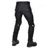 Jeans pour hommes moto quatre saisons antichute imperméable coupe-vent respirant élastique taille haute pantalon d'équitation 230914
