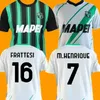 23 24 Sassuolo Calcio Traore Mens fotbollströjor Frattesi Berardi Boga Caputo Obiang Defrel Kyriakopoulos Home Away Short Sleeve Football Shirt Uniforms 2023 2024