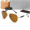 Designer-Top-Luxus-Sonnenbrille, Polaroid-Linse, Designer-Damen-Herrenbrille, Senior-Brille für Damen, Brillengestell, Vintage-Sonnenbrille aus Metall mit Box EFBHDUTF