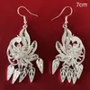 Boucles d'oreilles pendantes LosoDo Style chinois classique pour femmes Miao argent rétro ethnique dame accessoires de mode