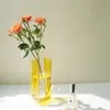 Wazony książka wazon przezroczysty akryl dekoracji domowy stół kwiatowy garnek dekoracyjna nowoczesna butelka hydroponiczna 230915