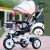 Neue Marke Kinderdreirad hochwertiger Schwenksitz Kinder Dreiradfahrrad 1-6 Jahre Baby Buggy Kinderwagen BMX Baby Car Bike256Q