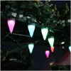 Lawn Lamps Solar Landscape Lighting For Home Garden 7 Color Changing Led Lamp Path Pathway Lights Christmas Decoration Drop Delivery O Dhngw