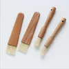 Tools High Temperature Resistance Round Handle Non-shedding Brush Comfortable Feel Barbecue Baking Supplies No Shedding