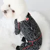 Tuta per cani da compagnia Sottile 100% cotone Vestiti per cuccioli Tuta Pigiama a maniche lunghe per cani di piccola taglia Felpa Chihuahua Barboncino Capispalla T316q