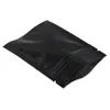 7 5x10cm Black 100Pcs Mylar Foil Resealable Zipper Food Storage Packaging Pouch Aluminum Foil Self Sealing Pack Bags302u