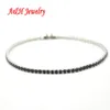 Bangle Alergia Livre 304L Aço Inoxidável Sparkly Cubic Zircon Tennis Link Pulseiras 3mm Grande Presente Adorável para Homens e Mulheres 230915