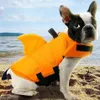 Gilet estivo vestiti per cani costumi da bagno animali domestici costume da bagno squalo animale domestico giubbotto di salvataggio per cani Y200917283w