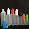 500 stuks E-vloeistofdruppelflessen 3 ml 5 ml 10 ml 15 ml 20 ml 30 ml 50 ml 60 ml plastic fles met kindveilige dop en dunne tips Lege fles voor Xesw