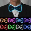 Glow in the Dark LED Bow Tie Luminous Flashing Necktie For Birthday Party Wedding Christmas Decoration Halloween Cosplay Costume 915