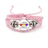 Charm armband nya barn autismmedvetenhet för barn pojke flicka läder wrap armband armband mode inspirerande smycken i drop de dh4yw