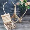 Autres événements Fournitures de fête Forme de coeur Transparent Livre d'or de mariage Décoration Rustique Sweet Heart Drop Box Boîte de dépôt de mariage 3D G283Q